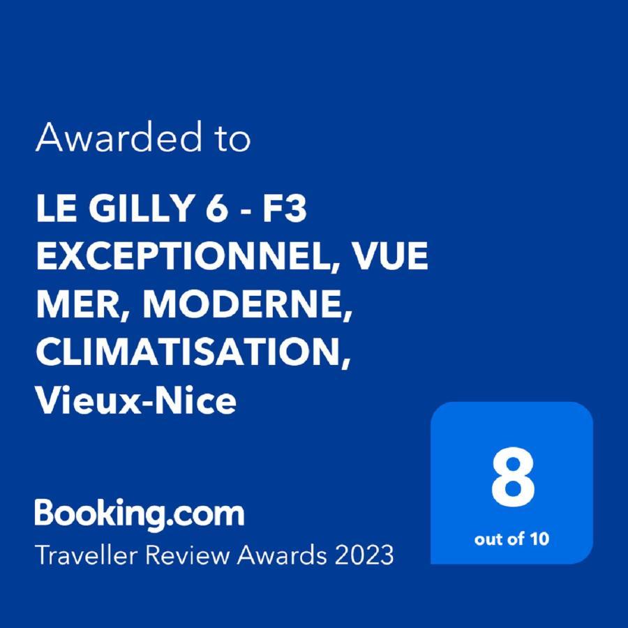 Le Gilly 6 - F3 Exceptionnel, Vue Mer, Moderne, Climatisation, Vieux-Nice Eksteriør billede